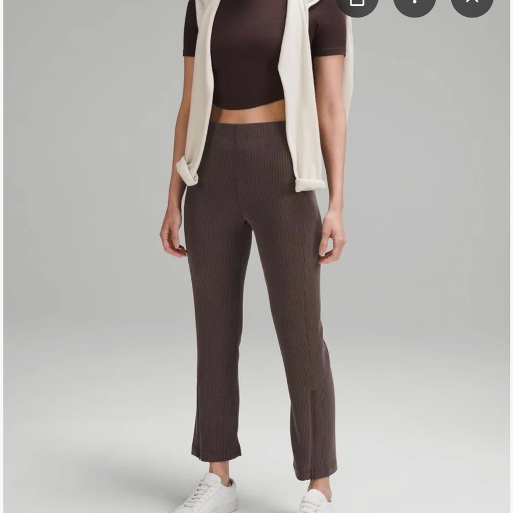 lululemon athletica Dark Brown Cropped Pants- brand new